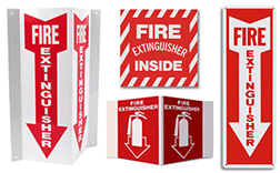 Fire Extinguisher Arrow Signs